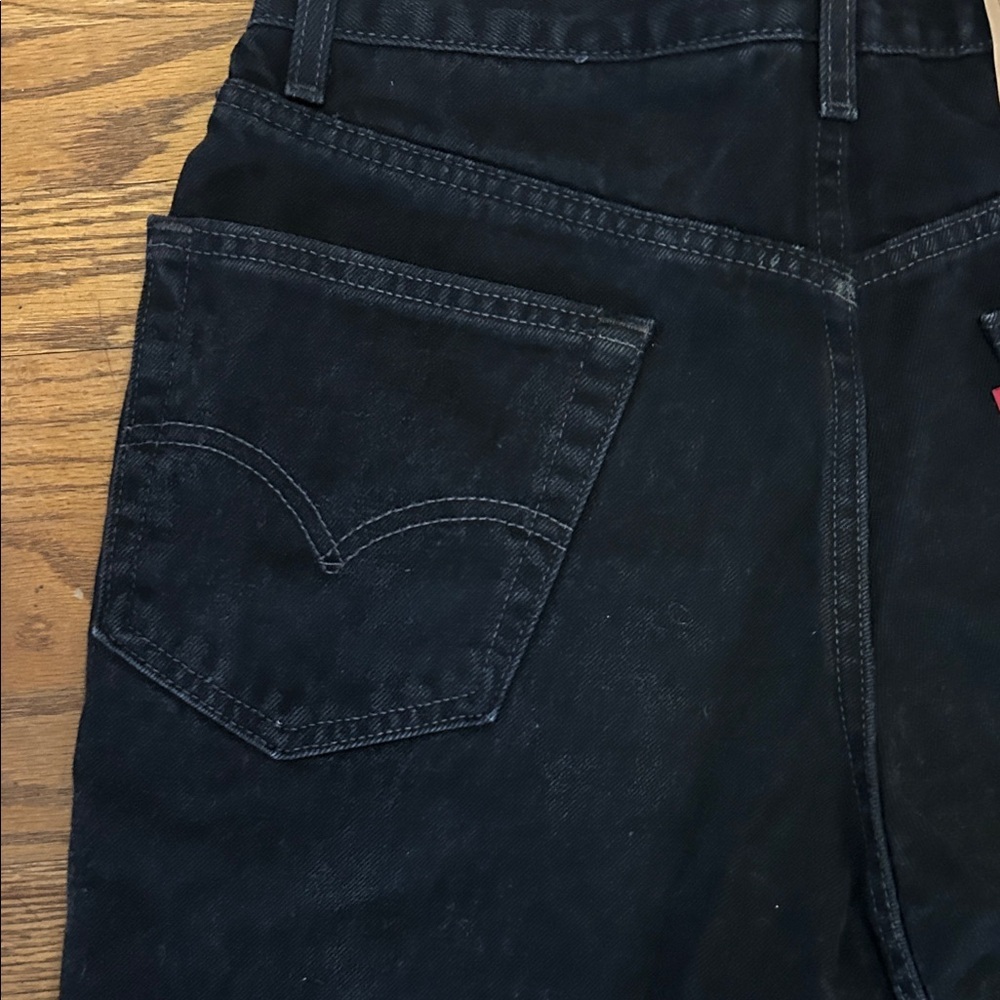 Vintage Levi’s 550 Relaxed Fit Jeans 34x30 Black Blank Tab - Picture 9 of 16